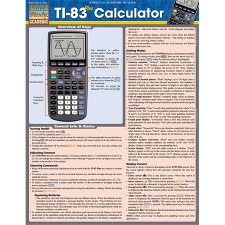 BARCHARTS BarCharts 9781423216711 Ti-83 Plus Calculator Quickstudy Easel 9781423216711